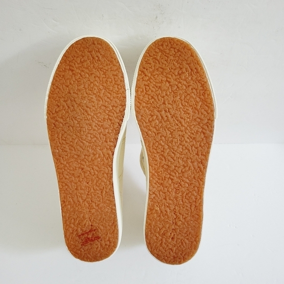 New Superga Cream Canvas Platform Sneakers Size 7,5 - Picture 6 of 7